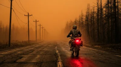 Lone Rider in Amber Apocalypse