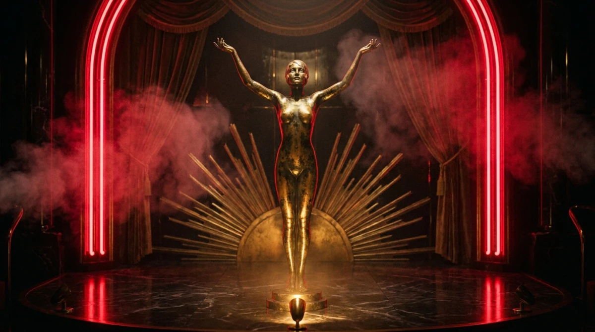 Art Deco Cabaret Statue – Cinematic AI Prompt