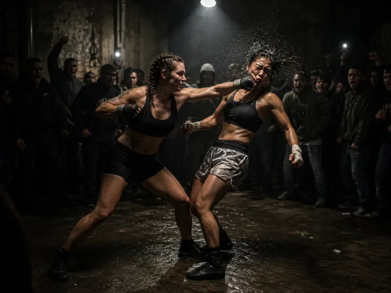 Underground Bare-Knuckle Fight Prompt