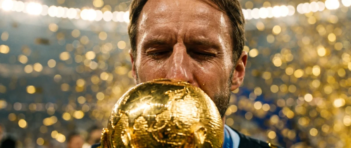 Weeping Football Champion: Macro Trophy Portrait