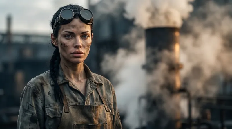 Gritty Steampunk Mechanic Portrait