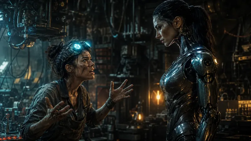 Cyberpunk Mechanic vs Cyborg Argument