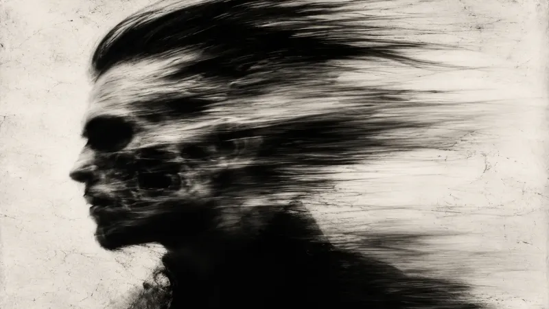 High Contrast Motion Blur Portrait Prompt